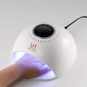 美甲燈U1高功率速干甲油膠光療機42燈內(nèi)置電源雙光源UV+LED燈